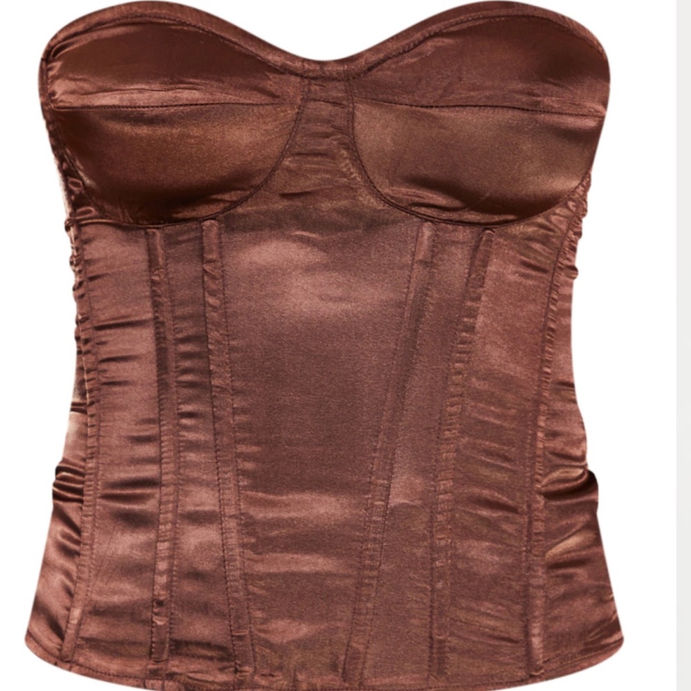 Pretty little thing brown corset